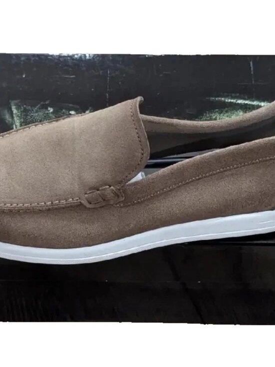 $395- Magnanni Garron Men\'s Slip On Suede Loafers Washed Taupe - RARE main image 6